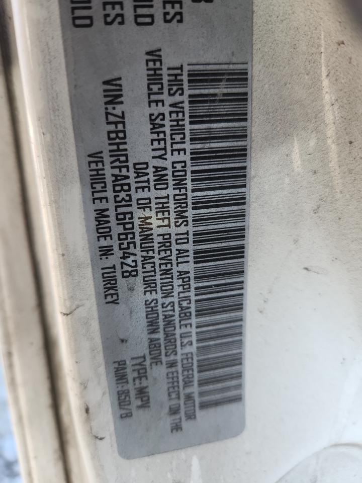 2020 Ram Promaster City VIN: ZFBHRFAB3L6P65428 Lot: 82599855