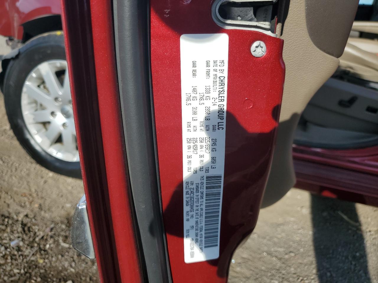 2014 Chrysler Town & Country Touring VIN: 2C4RC1BG2ER300456 Lot: 85493865