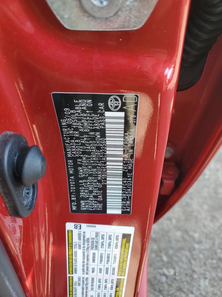 2010 Toyota Corolla Base VIN: 2T1BU4EE1AC232560 Lot: 85900705