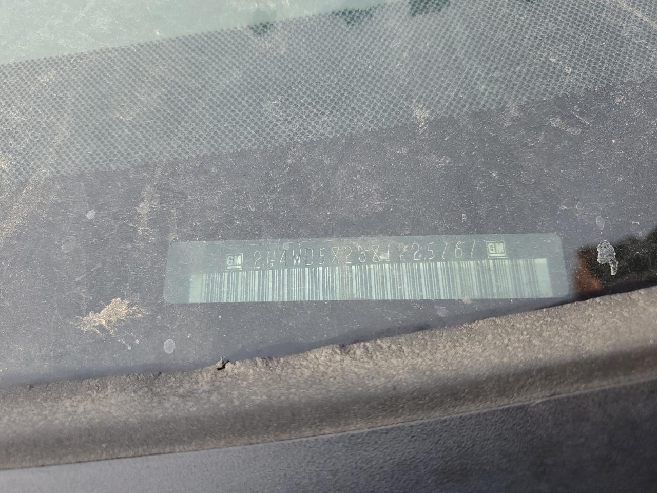 2008 Buick Lacrosse Cxl VIN: 2G4WD582381225767 Lot: 90704215