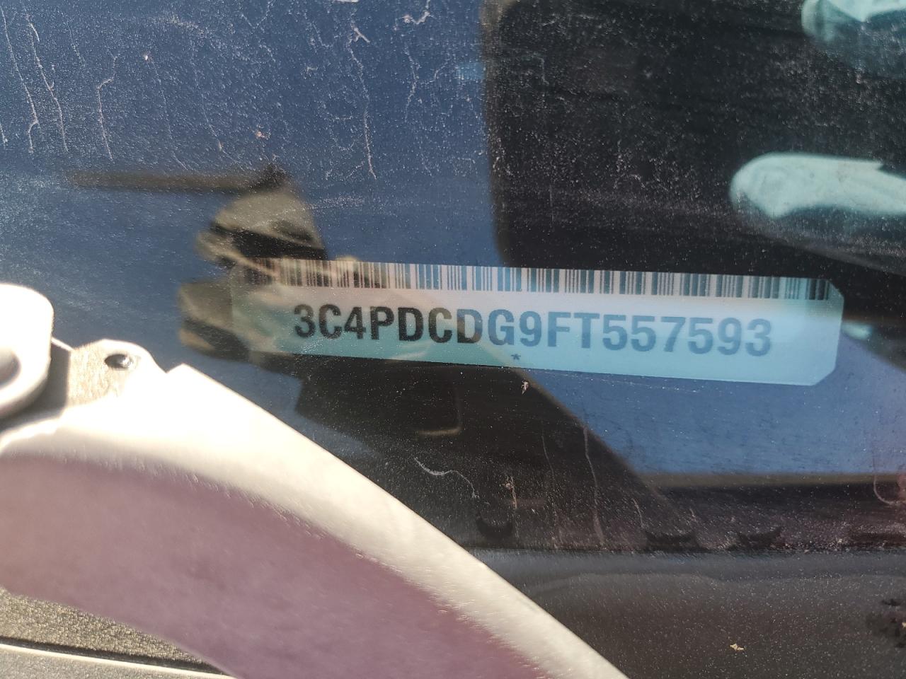 2015 Dodge Journey Limited VIN: 3C4PDCDG9FT557593 Lot: 89709215