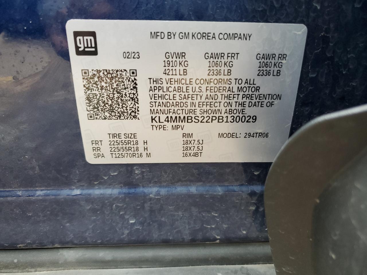 2023 Buick Encore Gx Preferred VIN: KL4MMBS22PB130029 Lot: 85153475