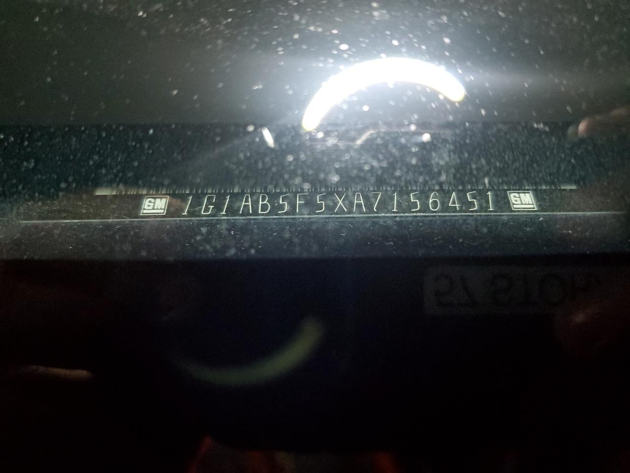 2010 Chevrolet Cobalt Ls VIN: 156451 Lot: 89570775