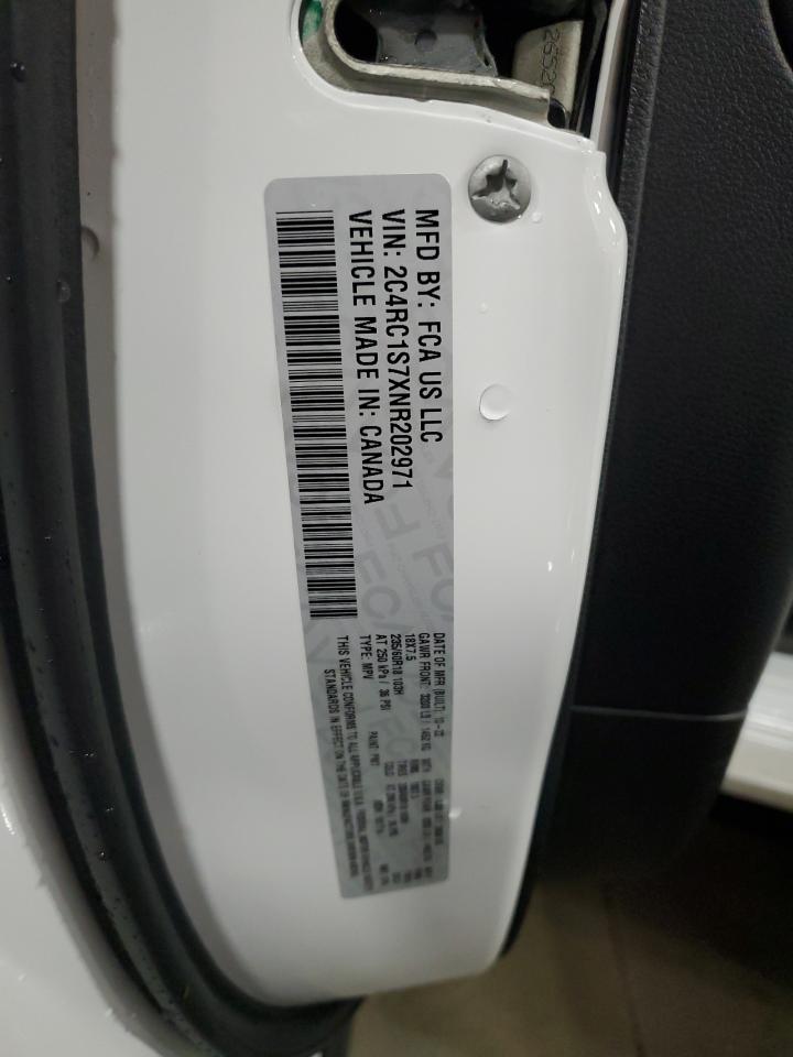 2022 Chrysler Pacifica Hybrid Limited VIN: 2C4RC1S7XNR202971 Lot: 86085715