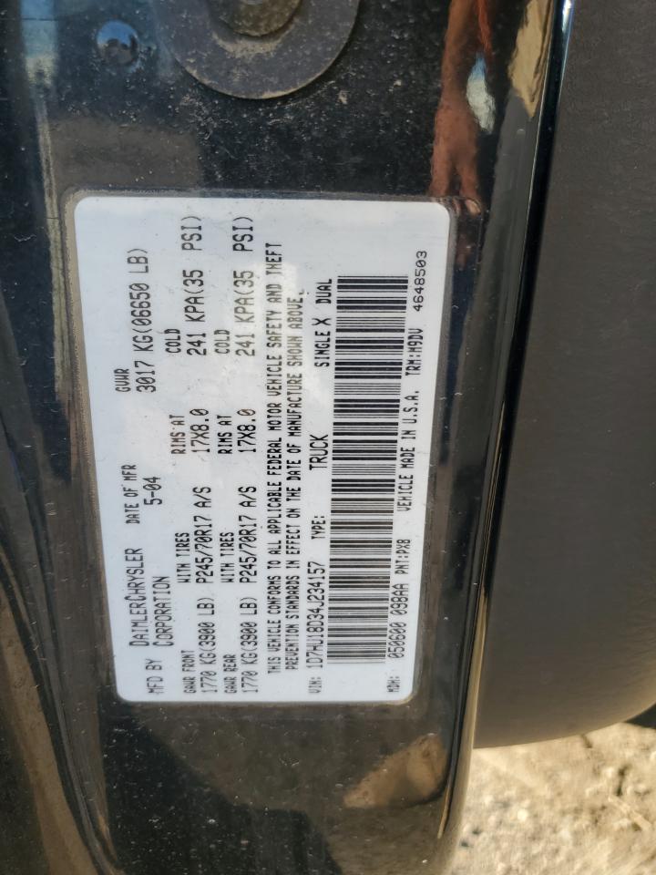 2004 Dodge Ram 1500 St VIN: 1D7HU18D34J234157 Lot: 84011635