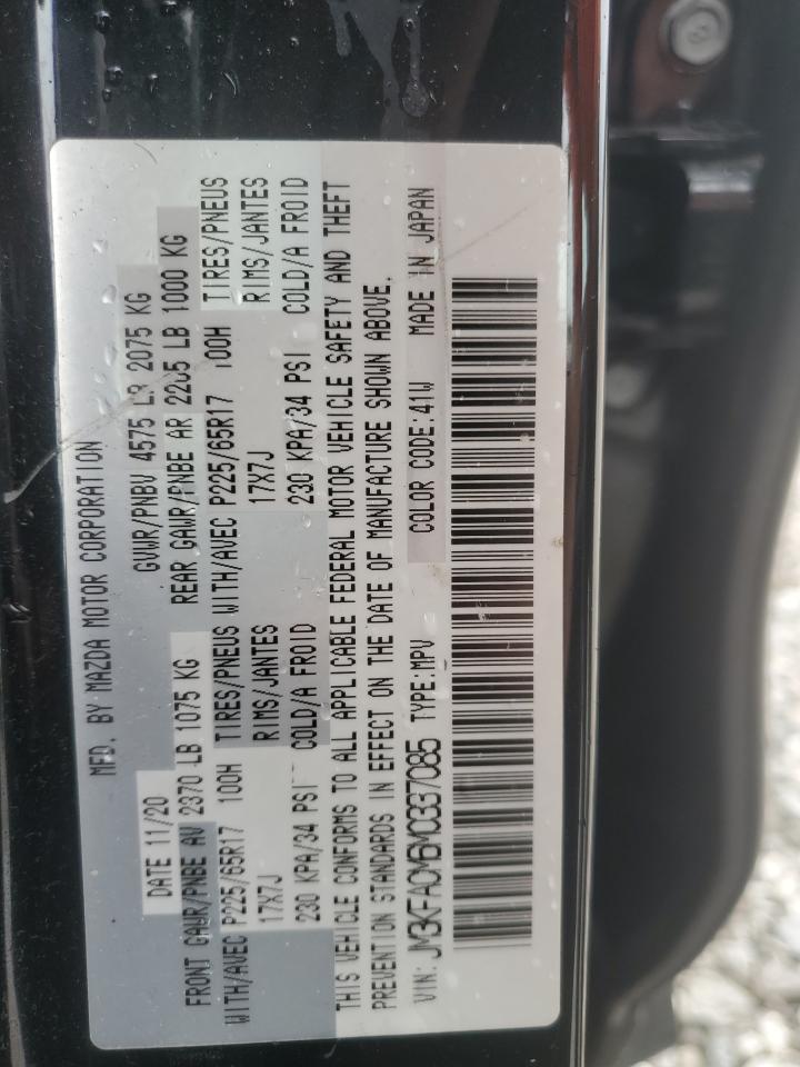 2021 Mazda Cx-5 Touring VIN: JM3KFACM6M0337085 Lot: 85190725