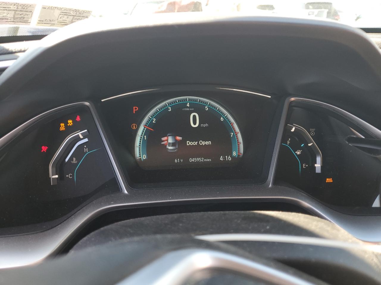 2016 Honda Civic Exl VIN: 19XFC1F77GE027855 Lot: 86113165