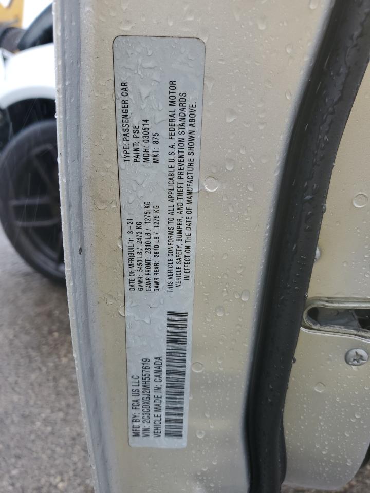 2021 Dodge Charger Scat Pack VIN: 2C3CDXGJ2MH557619 Lot: 85641935