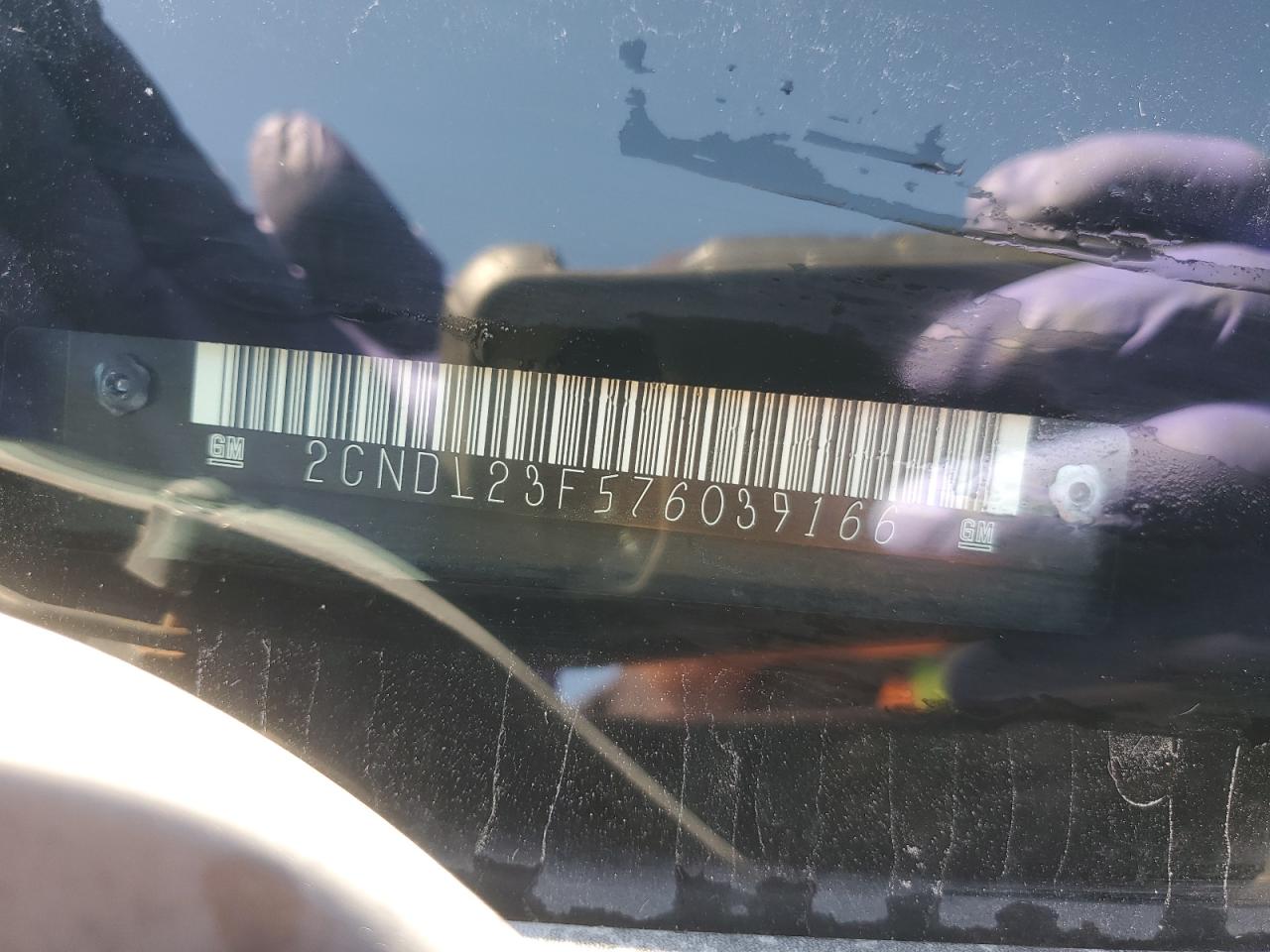 2007 Chevrolet Equinox Ls VIN: 2CNDL23F576039166 Lot: 85264825