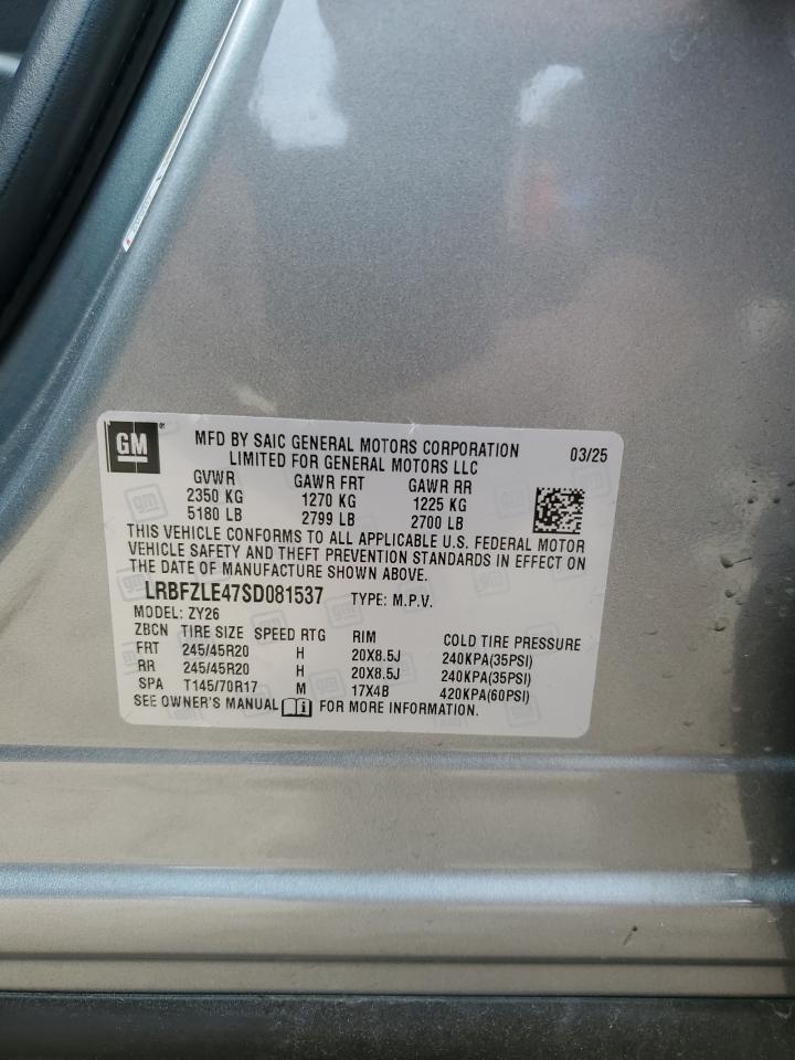 2025 Buick Envision Sport Touring VIN: LRBFZLE47SD081537 Lot: 90665755