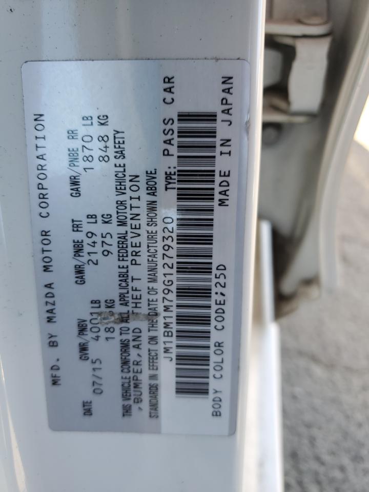 2016 Mazda 3 Touring VIN: JM1BM1M79G1279320 Lot: 82321795