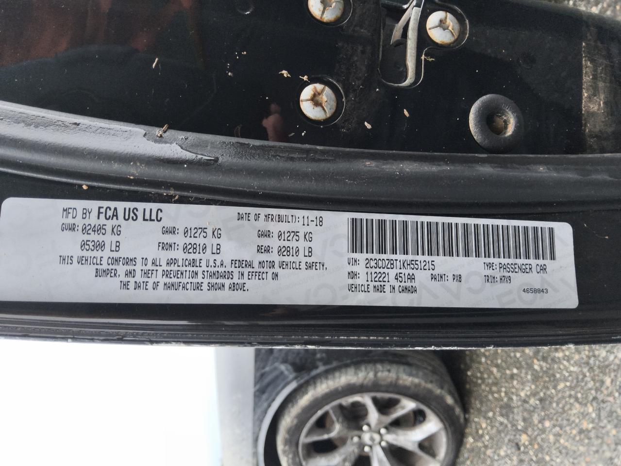 2019 Dodge Challenger R/T VIN: 2C3CDZBT1KH551215 Lot: 81217545