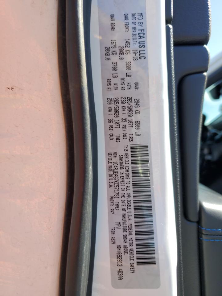 2019 Jeep Grand Cherokee Laredo VIN: 1C4RJEAG7KC571791 Lot: 85889795