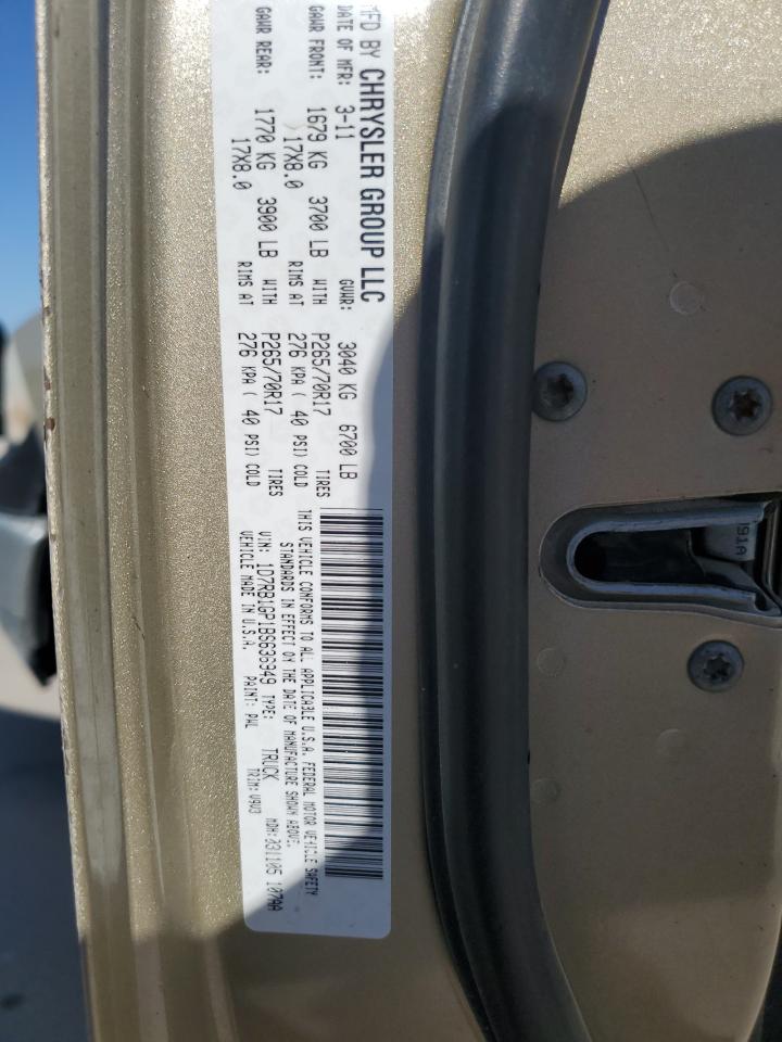 2011 Dodge Ram 1500 VIN: 1D7RB1GP1BS636949 Lot: 82420265