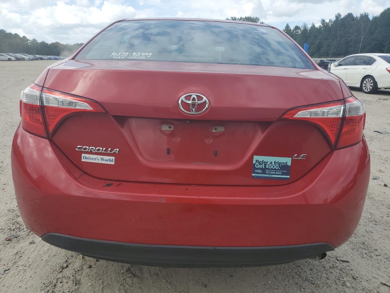 2015 Toyota Corolla L VIN: 5YFBURHE3FP302530 Lot: 84019355