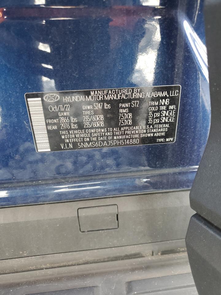 2023 Hyundai Santa Fe Xrt VIN: 5NMS6DAJ5PH514880 Lot: 86148875