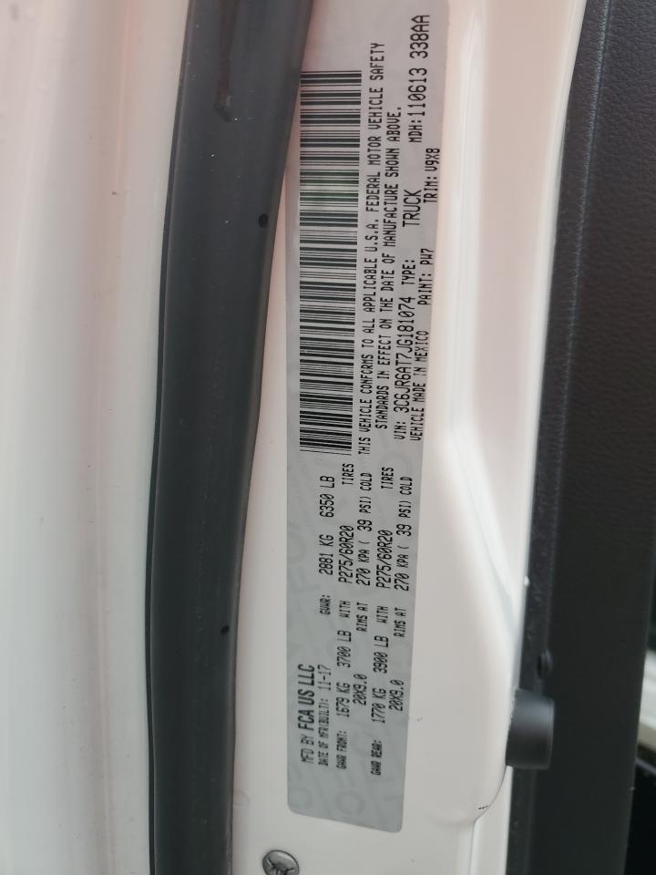 2018 Ram 1500 St VIN: 3C6JR6AT7JG181074 Lot: 85654065