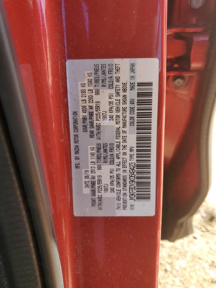 2019 Mazda Cx-5 Grand Touring Reserve VIN: JM3KFBDY9K0649423 Lot: 89924845