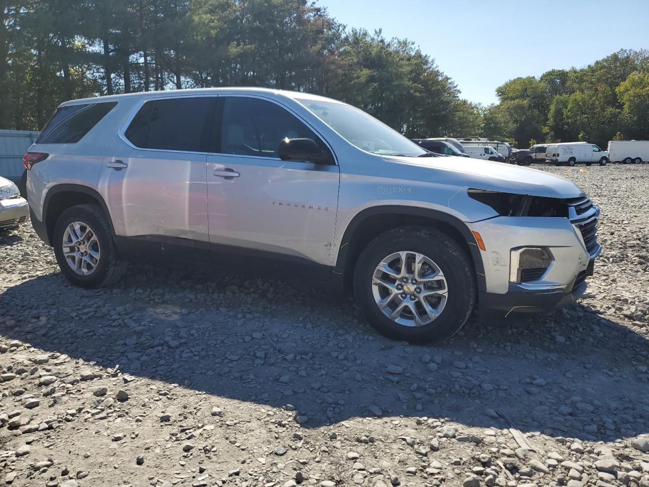 2022 Chevrolet Traverse Ls VIN: 1GNEVFKW3NJ100730 Lot: 81969355