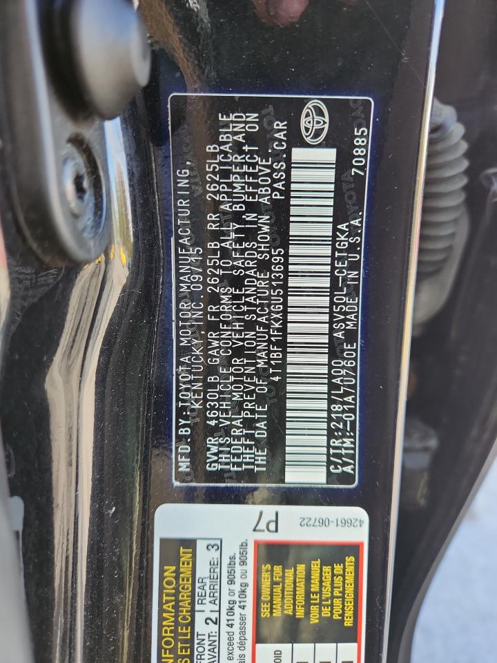 2016 Toyota Camry Le VIN: 4T1BF1FKXGU513695 Lot: 82375215
