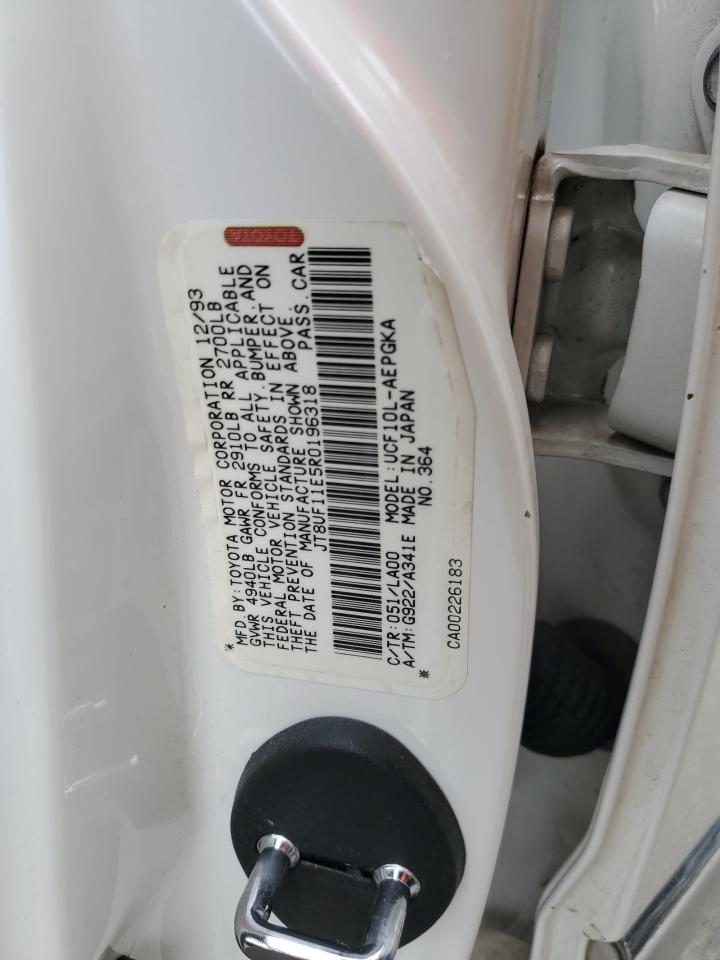 1994 Lexus Ls 400 VIN: JT8UF11E5R0196318 Lot: 86112545