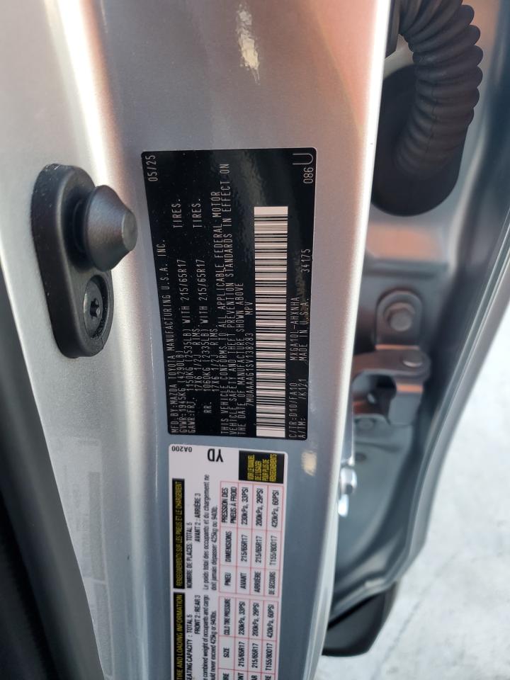 2025 Toyota Corolla Cross L VIN: 7MUAAAAG1SV138283 Lot: 85488735