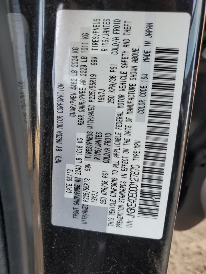 2013 Mazda Cx-5 Gt VIN: JM3KE4DE0D0127870 Lot: 82491605