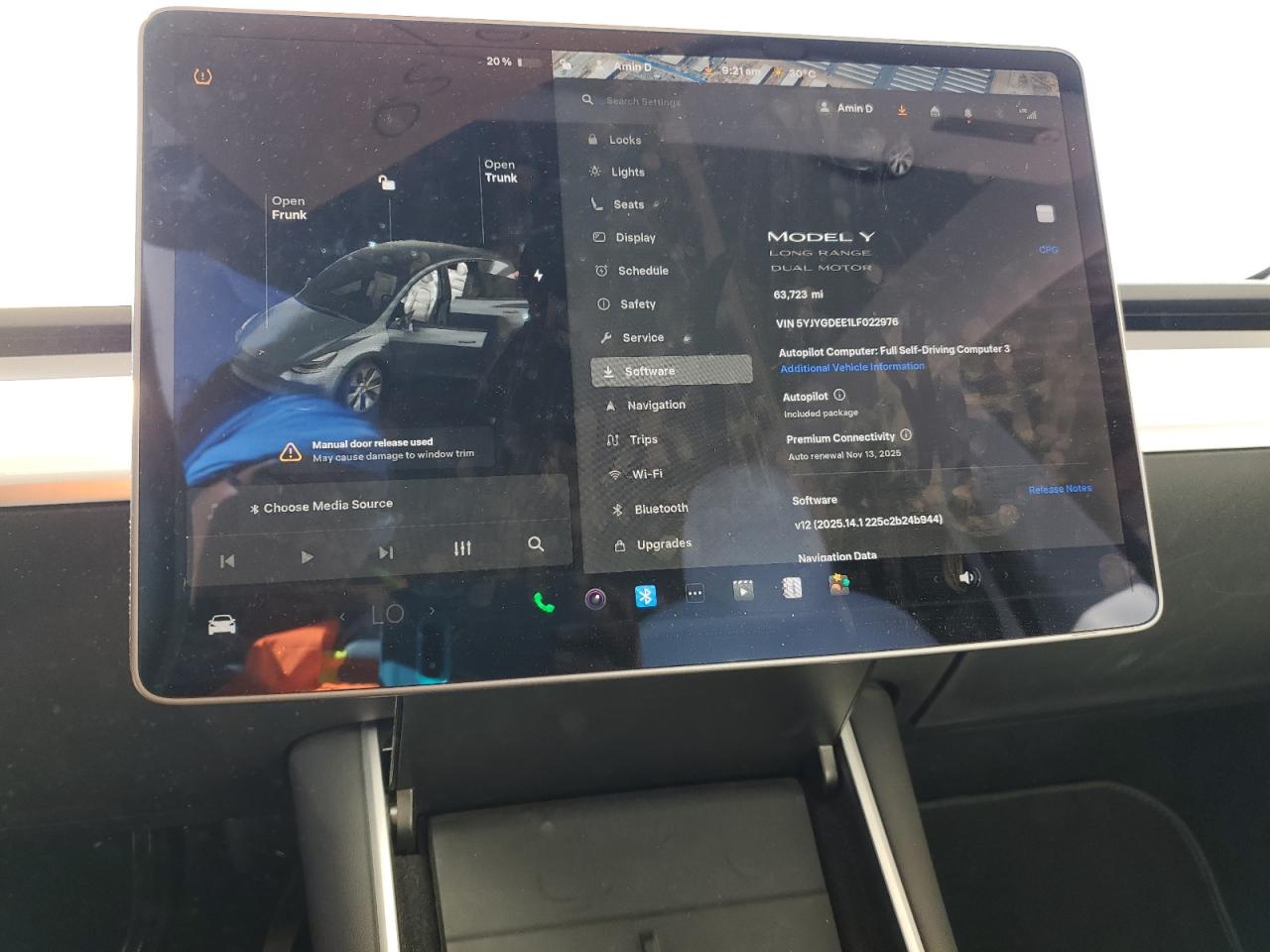 2020 Tesla Model Y VIN: 5YJYGDEE1LF022976 Lot: 87299535