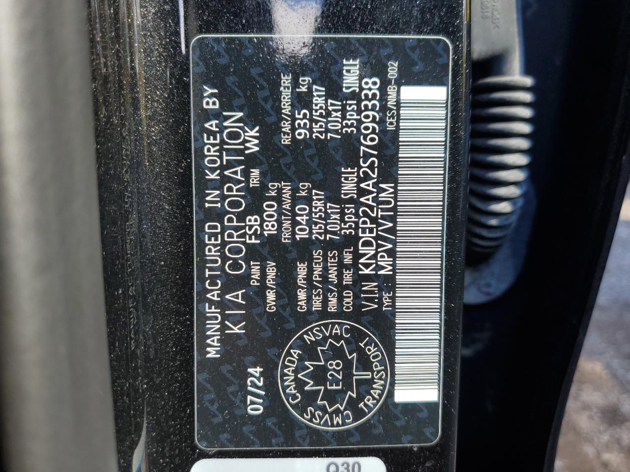 2025 Kia Seltos Lx VIN: KNDEP2AA2S7699338 Lot: 86065045