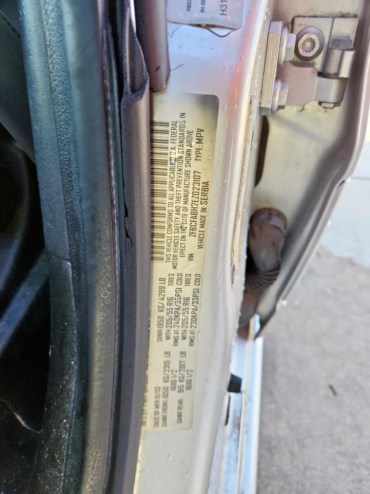 2014 Fiat 500L Easy VIN: ZFBCFABH7EZ023107 Lot: 86135195