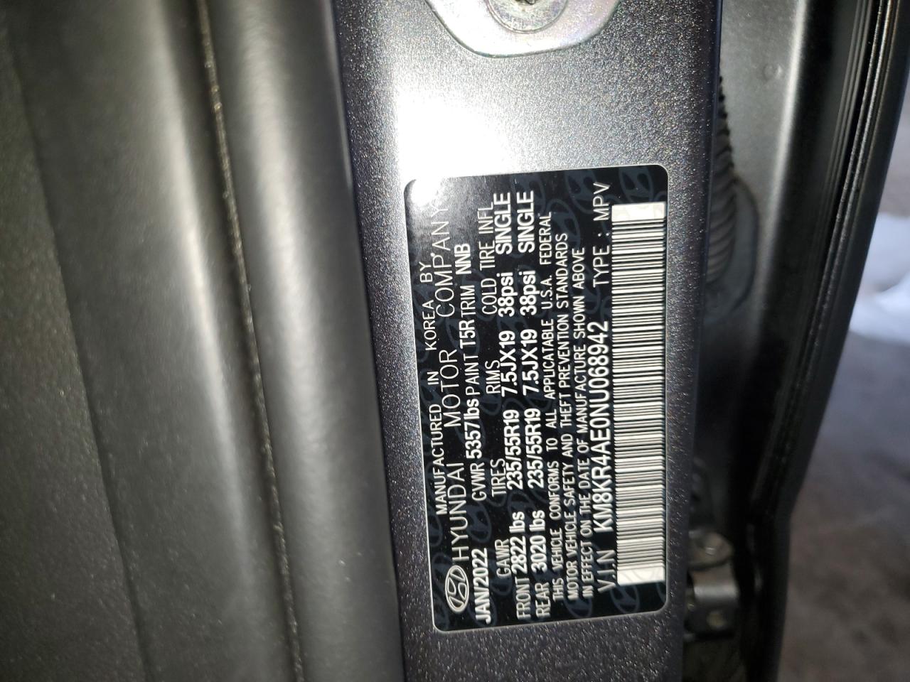 2022 Hyundai Ioniq 5 Limited VIN: KM8KR4AE0NU068942 Lot: 83960345