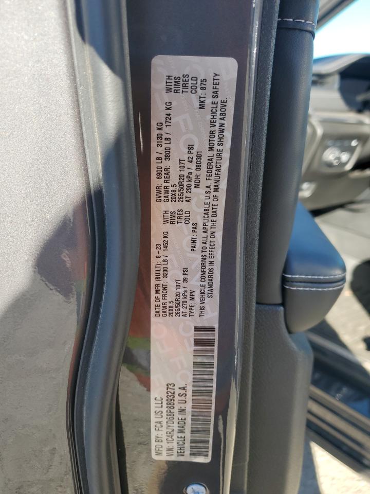 2023 Jeep Grand Cherokee Overland 4Xe VIN: 1C4RJYD68P8893273 Lot: 85734655