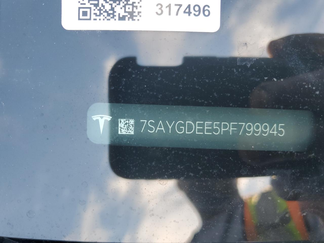 2023 Tesla Model Y VIN: 7SAYGDEE5PF799945 Lot: 87091145