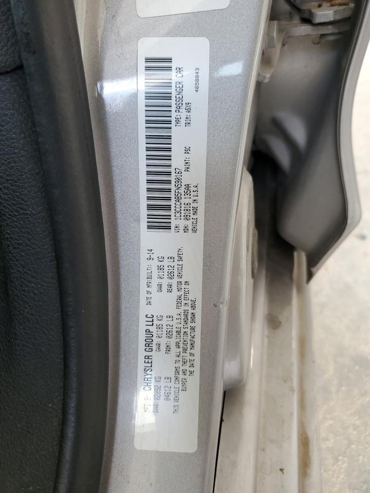 2015 Chrysler 200 Limited VIN: 1C3CCCAB5FN590167 Lot: 87269735