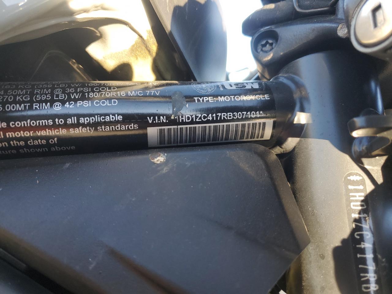 2024 Harley-Davidson Rh1250 S VIN: 1HD1ZC417RB307101 Lot: 82481985