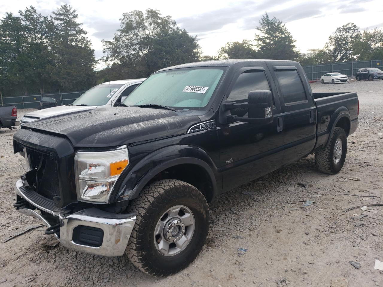 2011 Ford F250 Super Duty black null gasoline 1FT7W2B6XBEA16741 photo #1