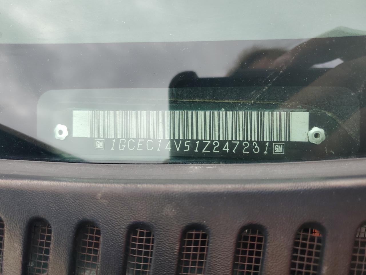 2001 Chevrolet Silverado C1500 VIN: 1GCEC14V51Z247231 Lot: 82461945