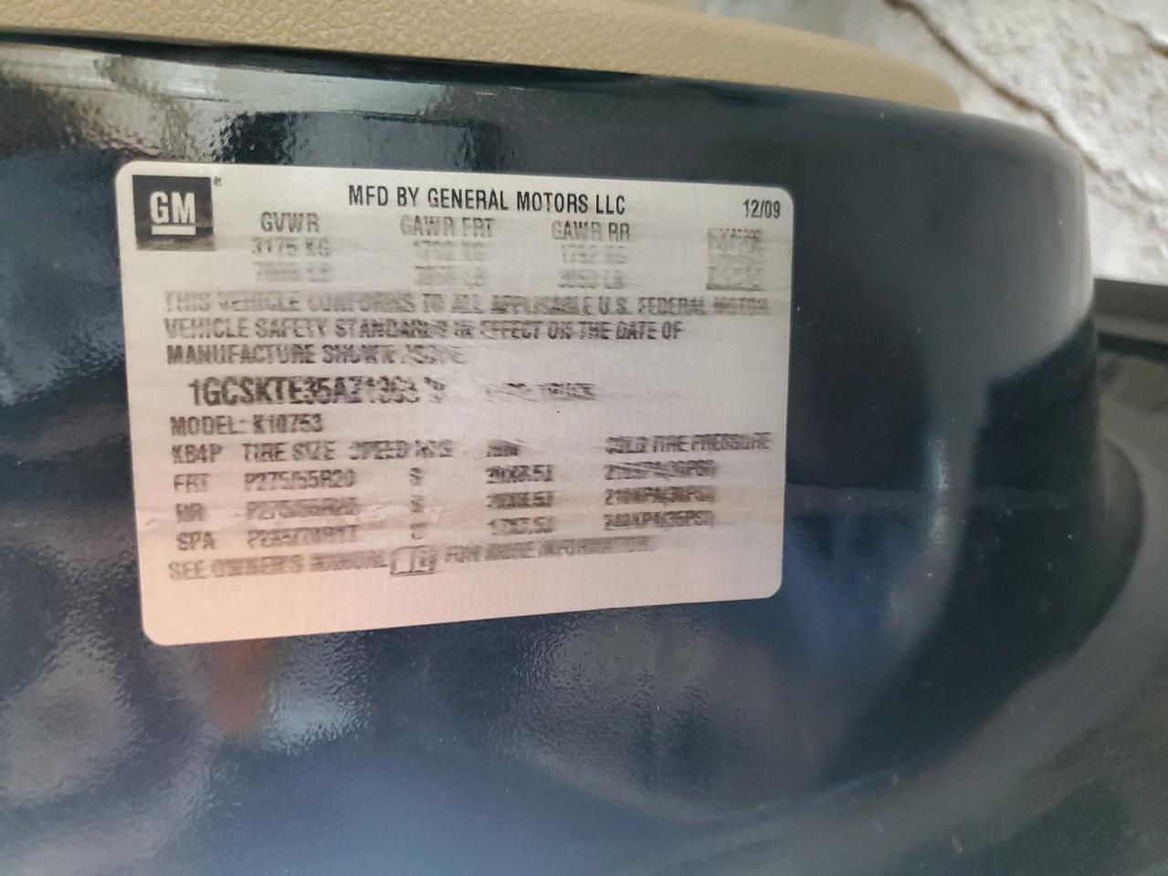 2010 Chevrolet Silverado K1500 Ltz VIN: 1GCSKTE35AZ136340 Lot: 82182335