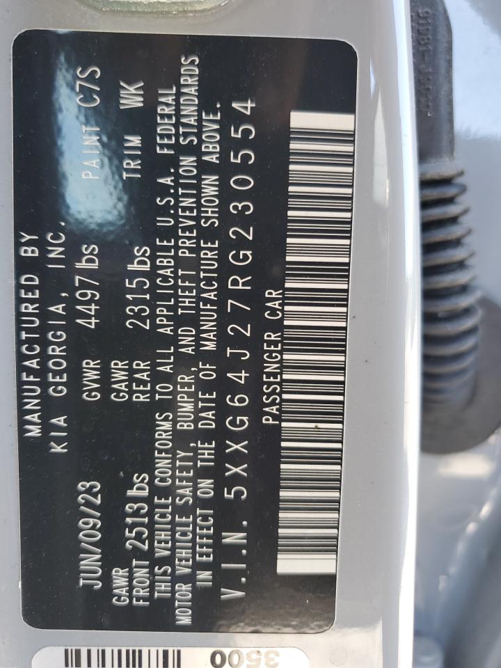 2024 Kia K5 Gt Line VIN: 5XXG64J27RG230554 Lot: 85165275