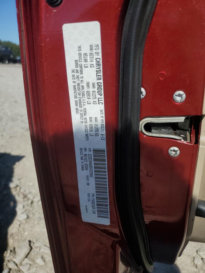 2013 Chrysler 300 VIN: 2C3CCAAG0DH727845 Lot: 86170715