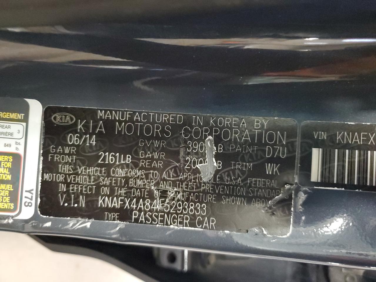 2015 Kia Forte Ex VIN: KNAFX4A84F5293833 Lot: 89904555