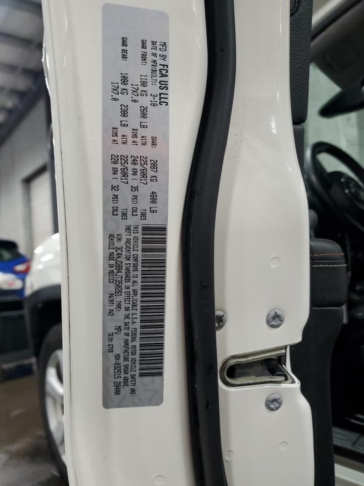 2018 Jeep Compass Latitude VIN: 3C4NJDBB4JT350261 Lot: 85734295