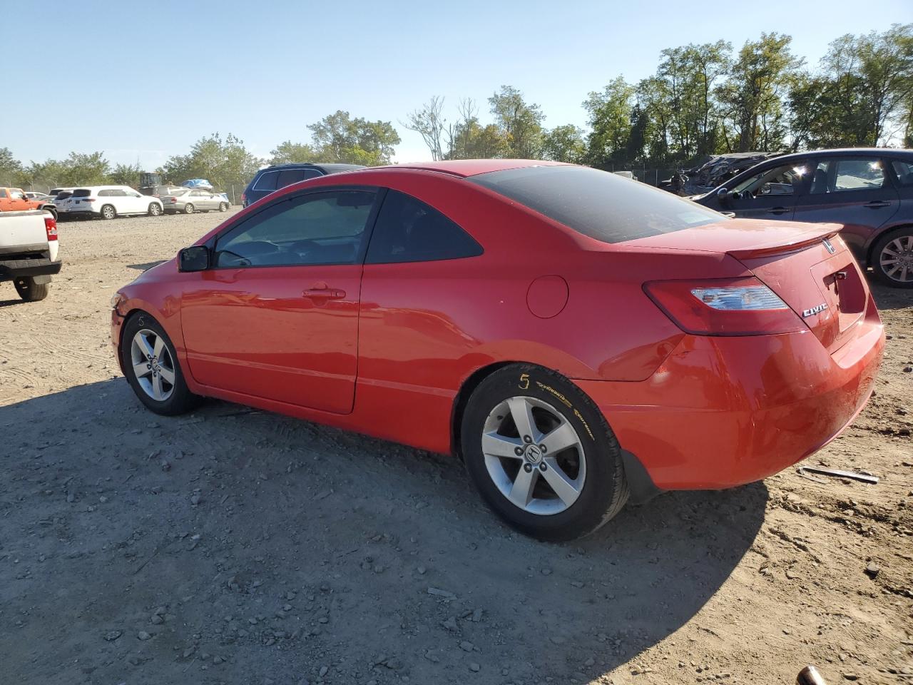 2006 Honda Civic Ex red null gas 2HGFG128X6H581611 photo #3