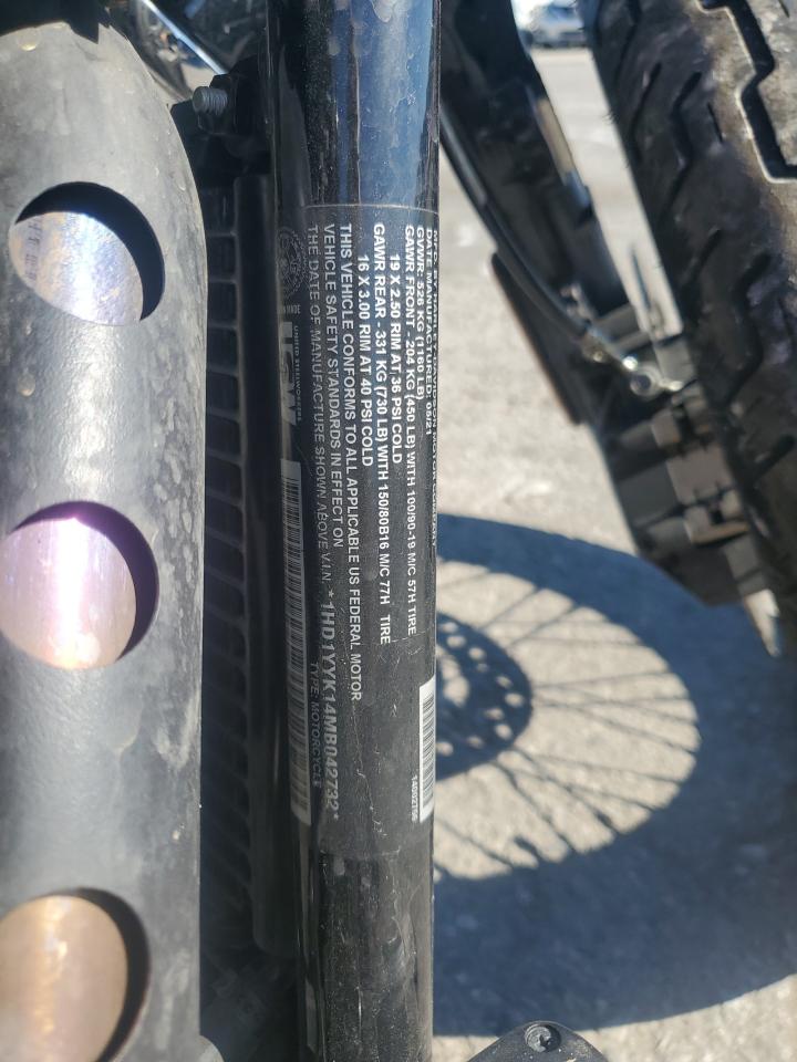 2021 Harley-Davidson Fxbbs VIN: 1HD1YYK14MB042732 Lot: 81917245