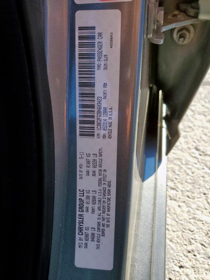 2011 Chrysler 200 Limited VIN: 1C3BC2FG3BN603423 Lot: 90681575