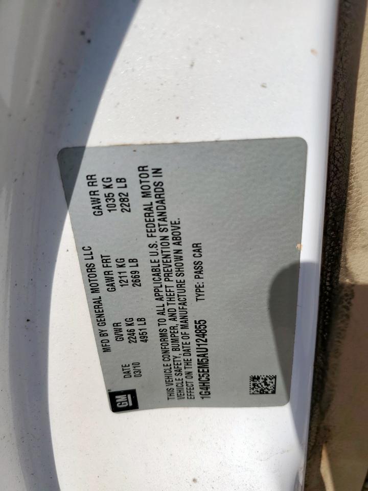 2010 Buick Lucerne Cxl VIN: 1G4HC5EM5AU124855 Lot: 80171575