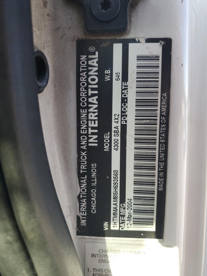 2005 International 4000 4300 VIN: 1HTMMAAM85H693568 Lot: 85327085