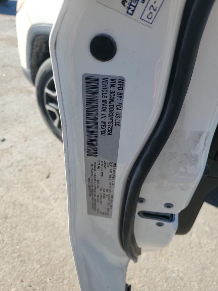 2021 Jeep Compass Trailhawk VIN: 3C4NJDDB3MT572324 Lot: 89886215