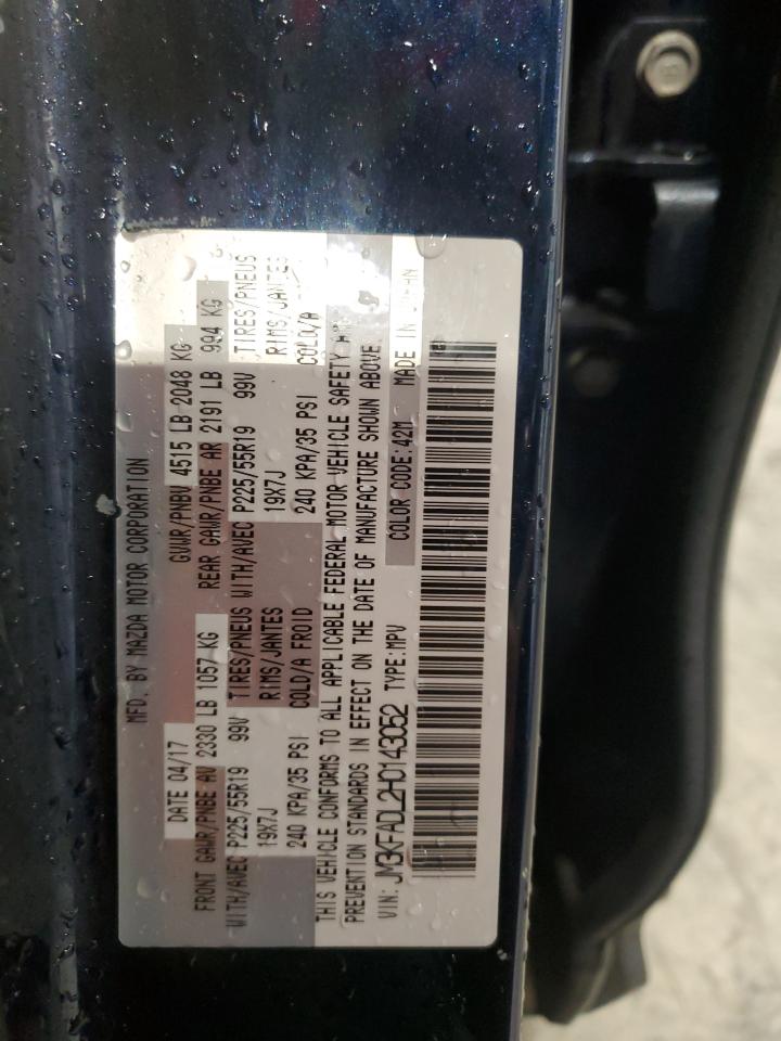 2017 Mazda Cx-5 Grand Touring VIN: JM3KFADL2H0143052 Lot: 85513695