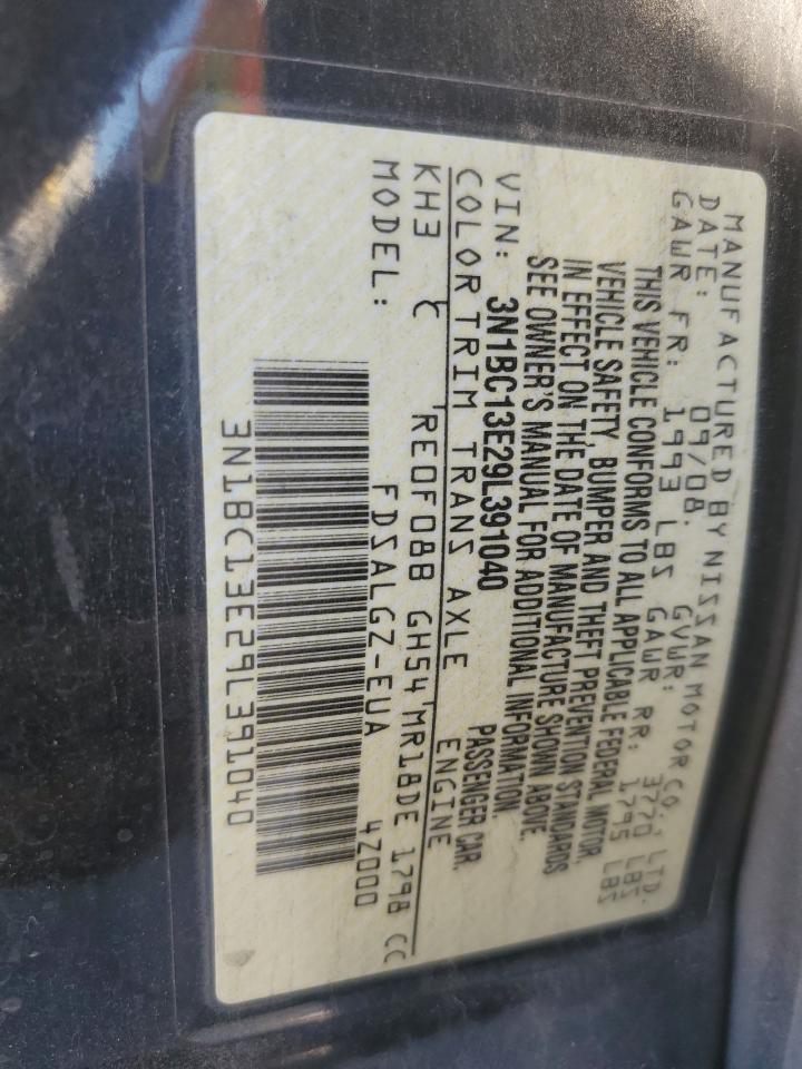 2009 Nissan Versa S VIN: 3N1BC13E29L391040 Lot: 86832345